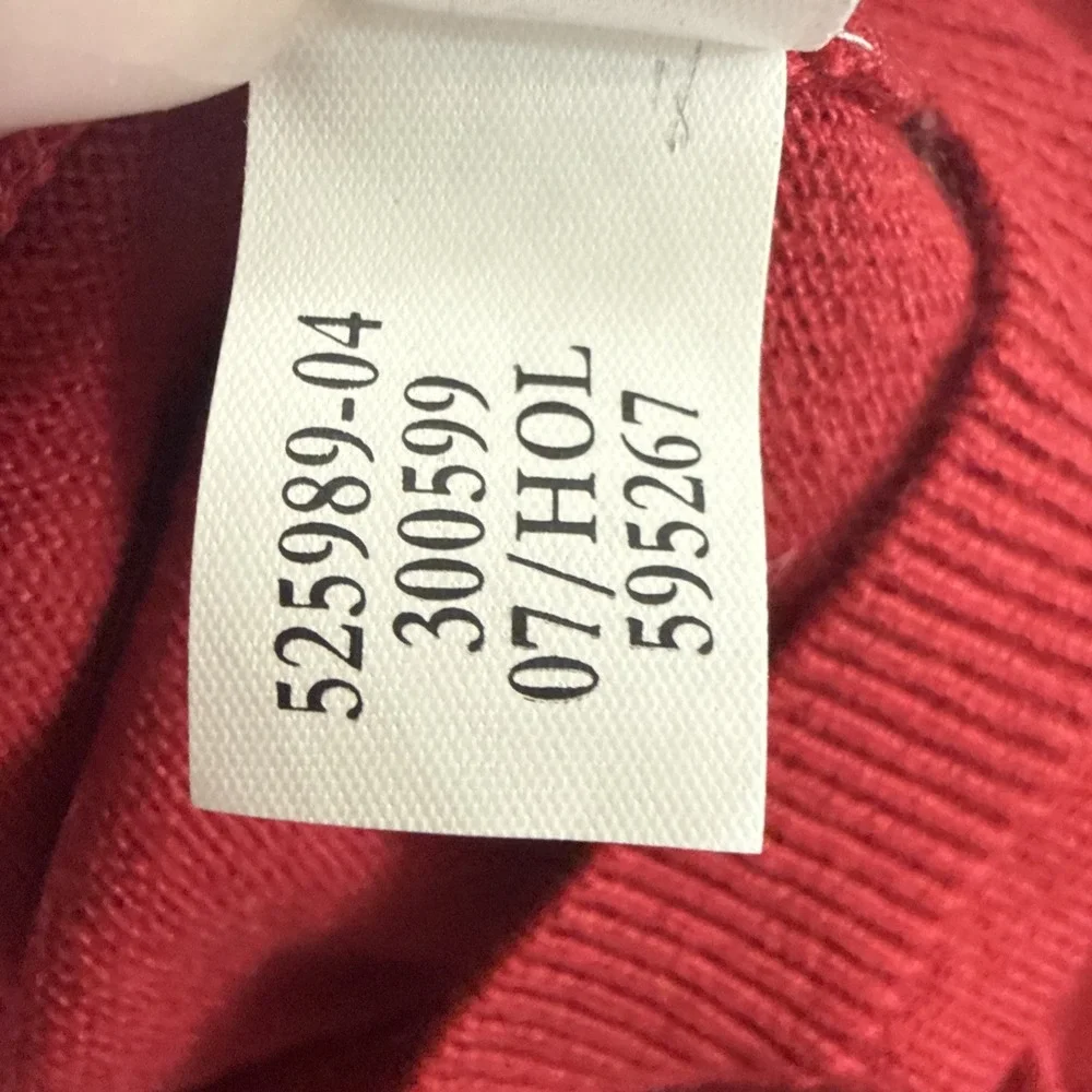 Banana Republic Sweater Men Large Silk Cashmere V-Neck Red Lightweight Knit